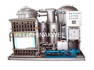 China Marine Oil Water Separator Machine With Plunger Pump 0.25Kw Vacuum Water Separator supplier