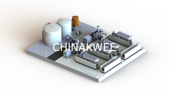 Genset Power Plant , Containerized Power Plant 20MW 400V / 11KV / 23KV supplier