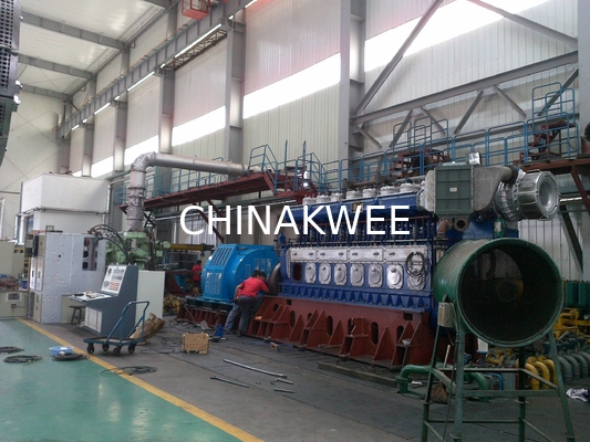 Genset Power Plant Water Cooled Diesel Generator 11KV 750Rpm supplier